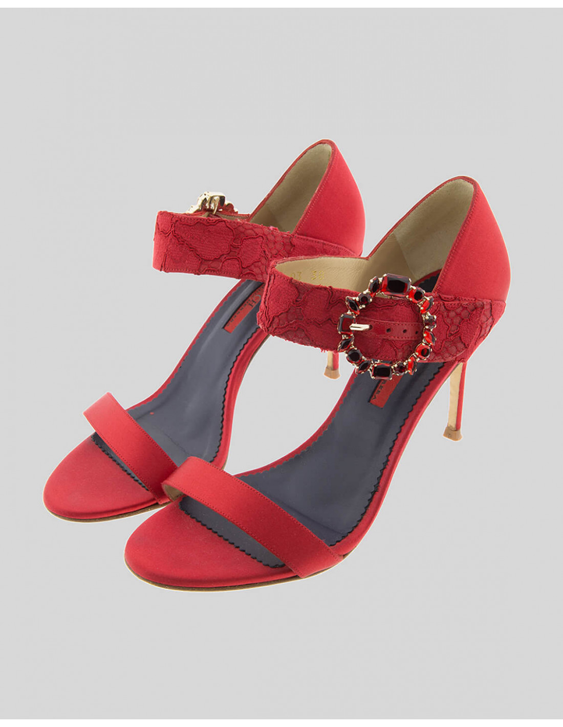 Maravilla grado diseñador Sandalias de fiesta rojas - Carolina Herrera