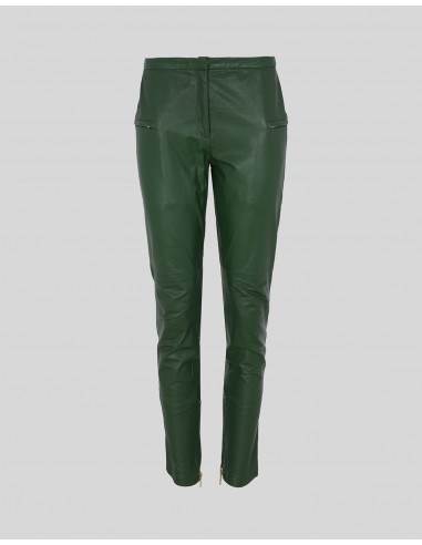 Pantalones de cuero verde - By Malene...