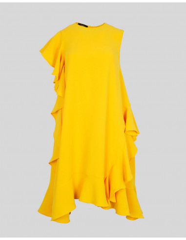 Vestido evasé amarillo